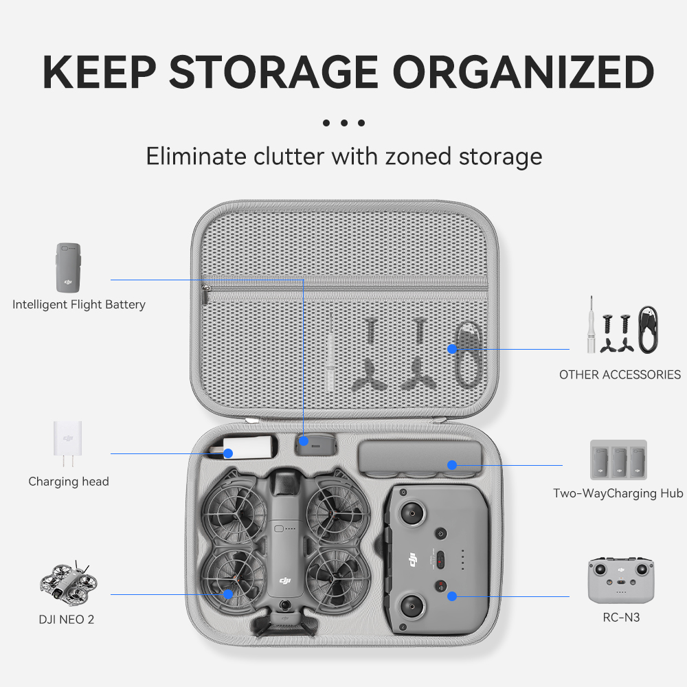 XFJI Travel Organizer Bag for  - Drone Carrying Case 评论和价格