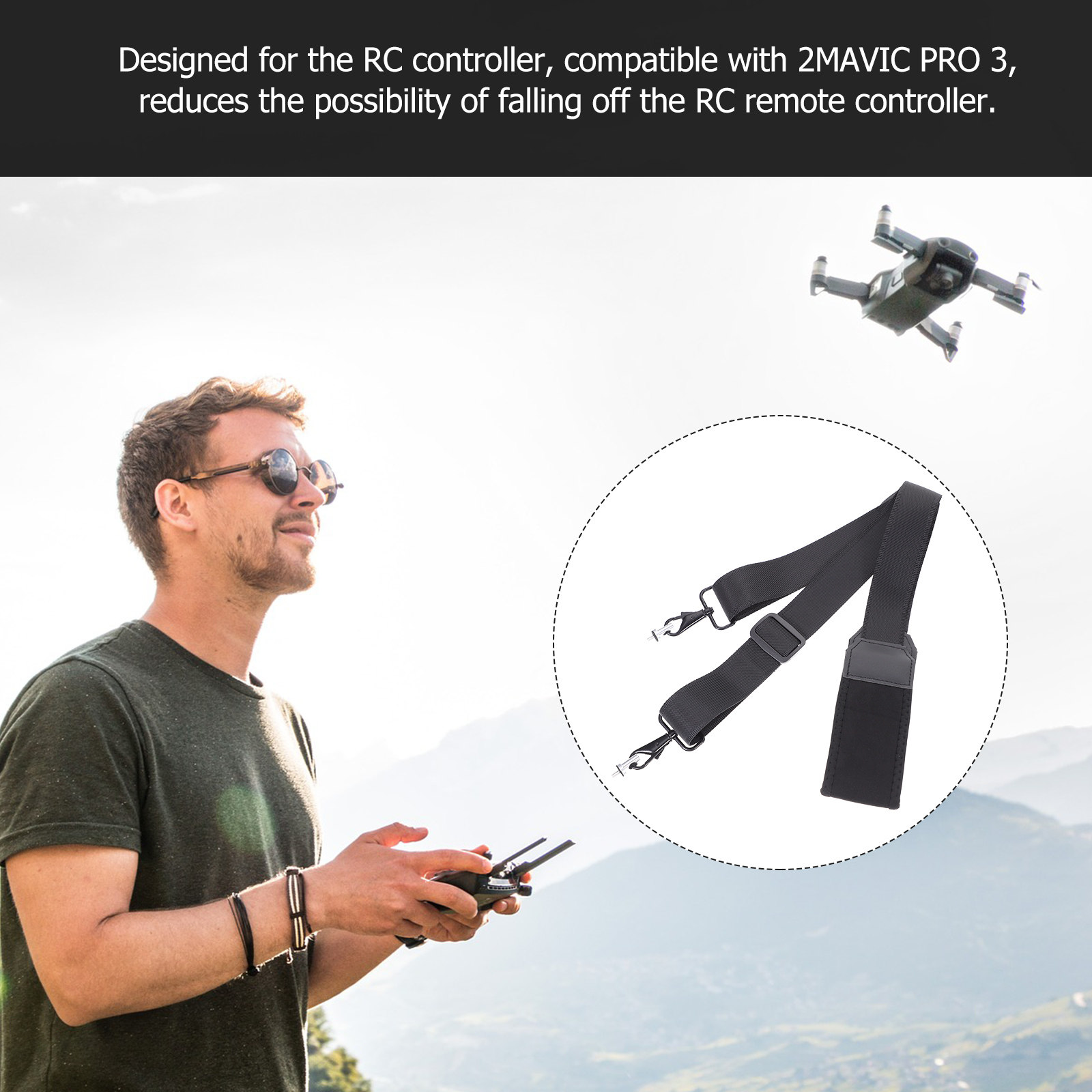 2 3 Compatible Rc Controller N - Drone Neck Strap 评论和价格