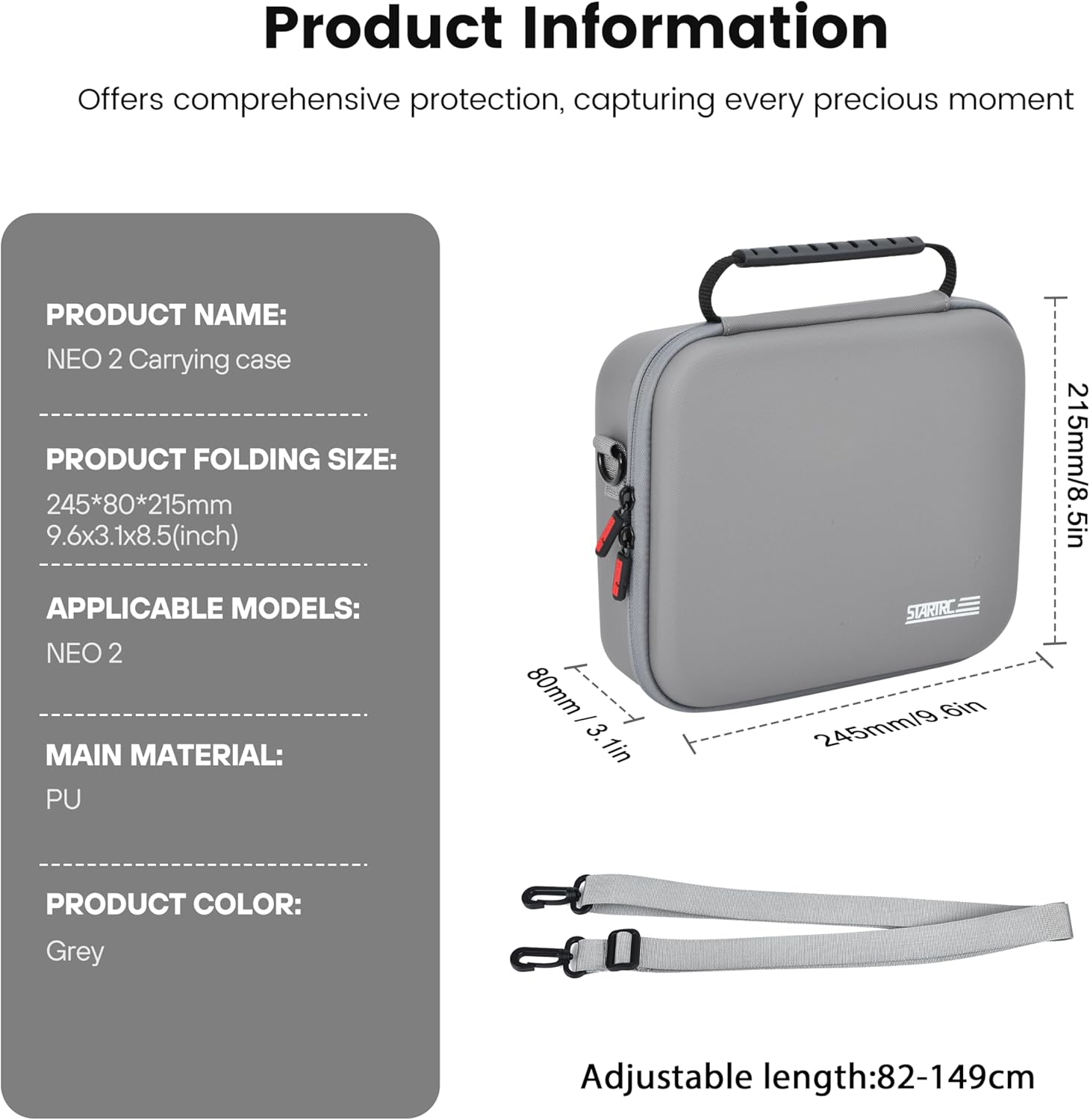 STARTRC Neo 2 Portable PU Shou - Drone Carrying Case 评论和价格