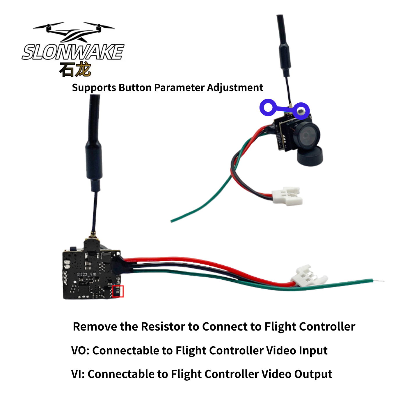 SLONWAKE 5.8G Analog Video Tra - Drone Controller Screen 评论和价格