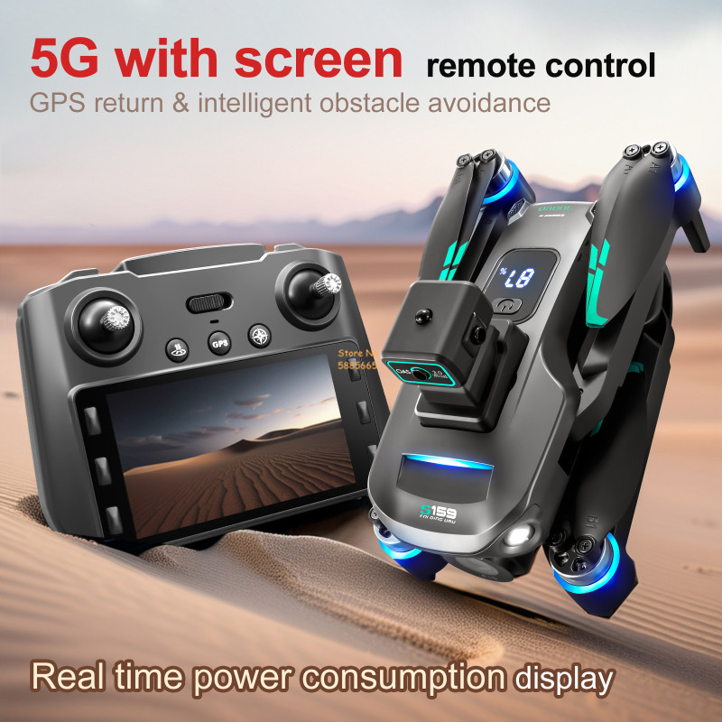 8K Dual Camera 5G WIFI FPV Rem - Drone Beacon Light 评论和价格