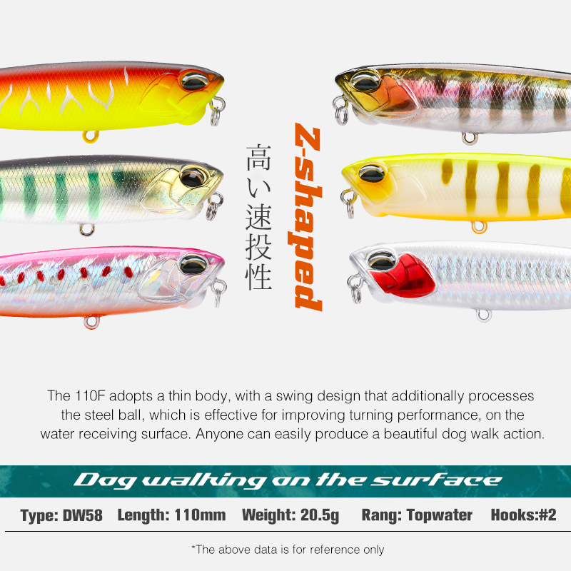 TSURINOYA 110F Topwater Pencil - Eachine Drone E58 评论和价格