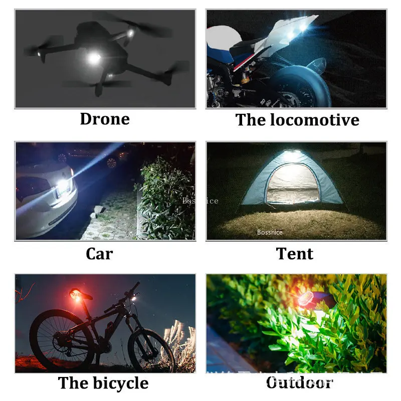 1/2Pcs Wireless LED Strobe Lig - Drone Beacon Light 评论和价格