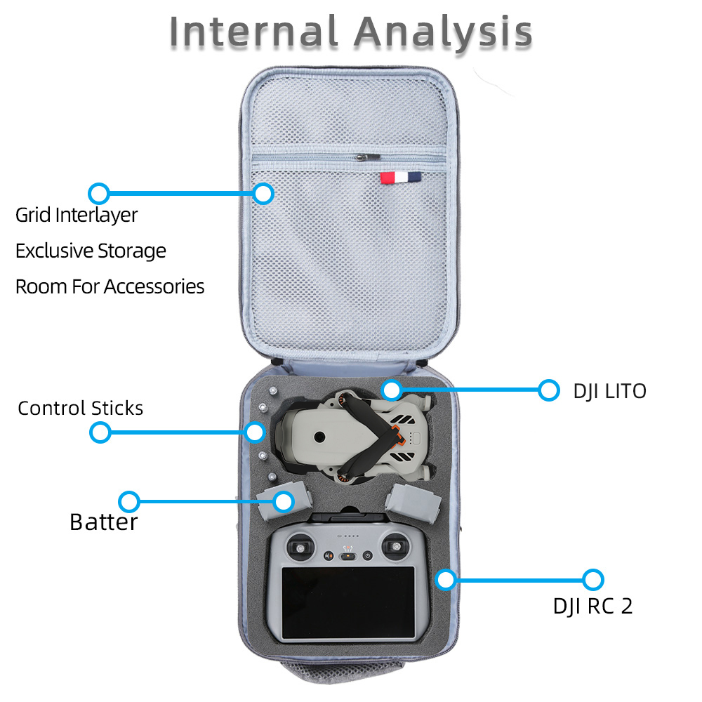 For DJI Lito 1/Lito X1 Portabl - Drone Carrying Case 评论和价格