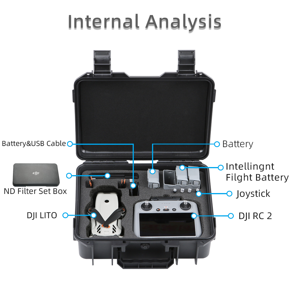 For DJI LITO 1 X1 Drone Hard S - Drone Hard Shell Case 评论和价格