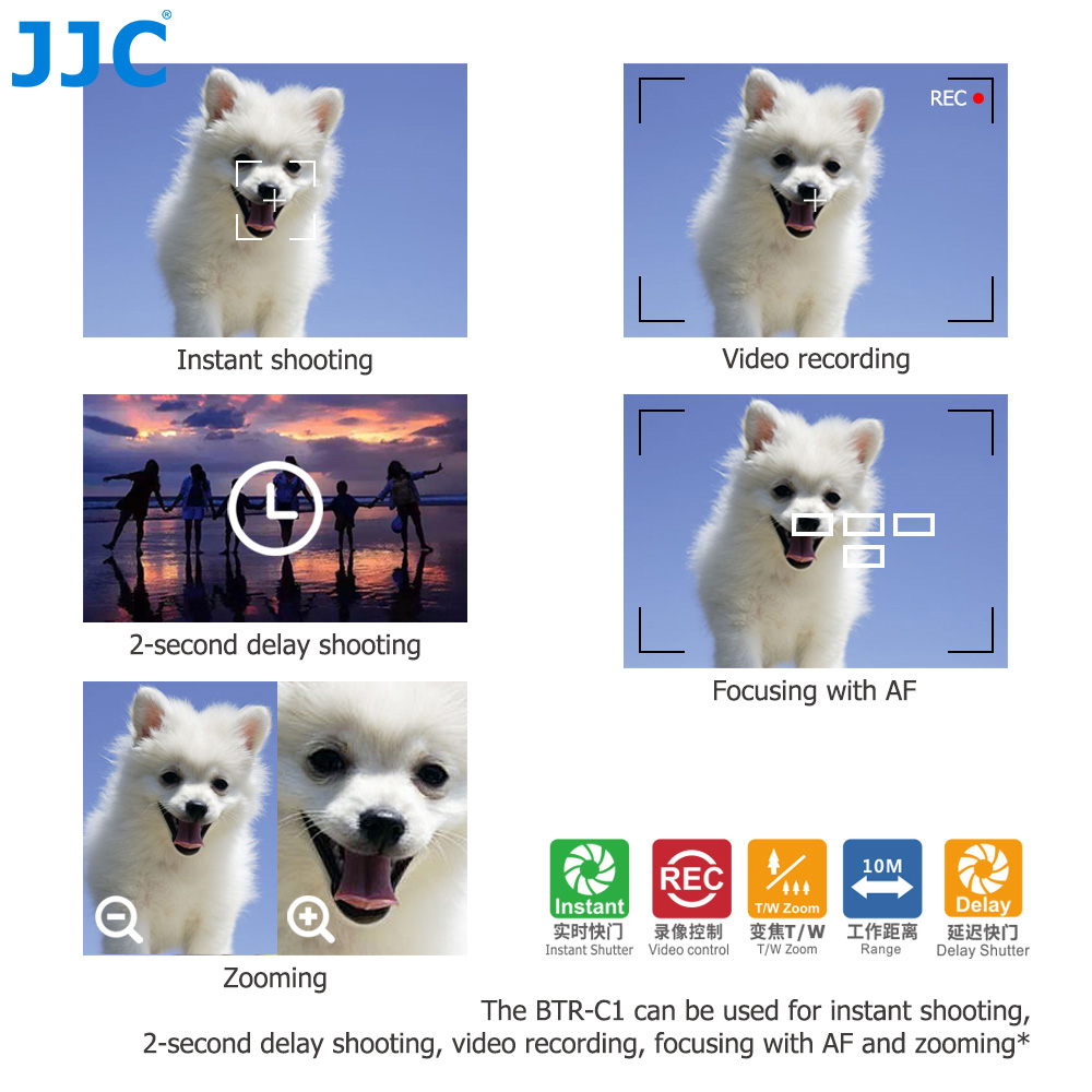 JJC BR-E1 Bluetooth Remote Con - Canon Camera Eos R8 评论和价格