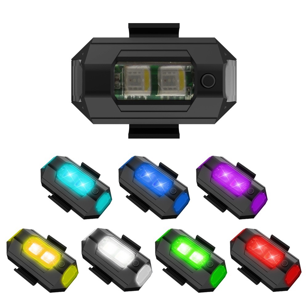 1PC 7 Color Mini USB Charging  - Drone Beacon Light 评论和价格