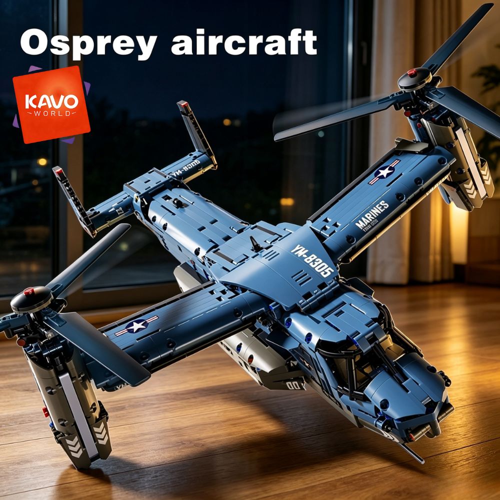 KAVOWORLD 1486PCS V-22 Osprey  - Jjrc Drone X12 评论和价格
