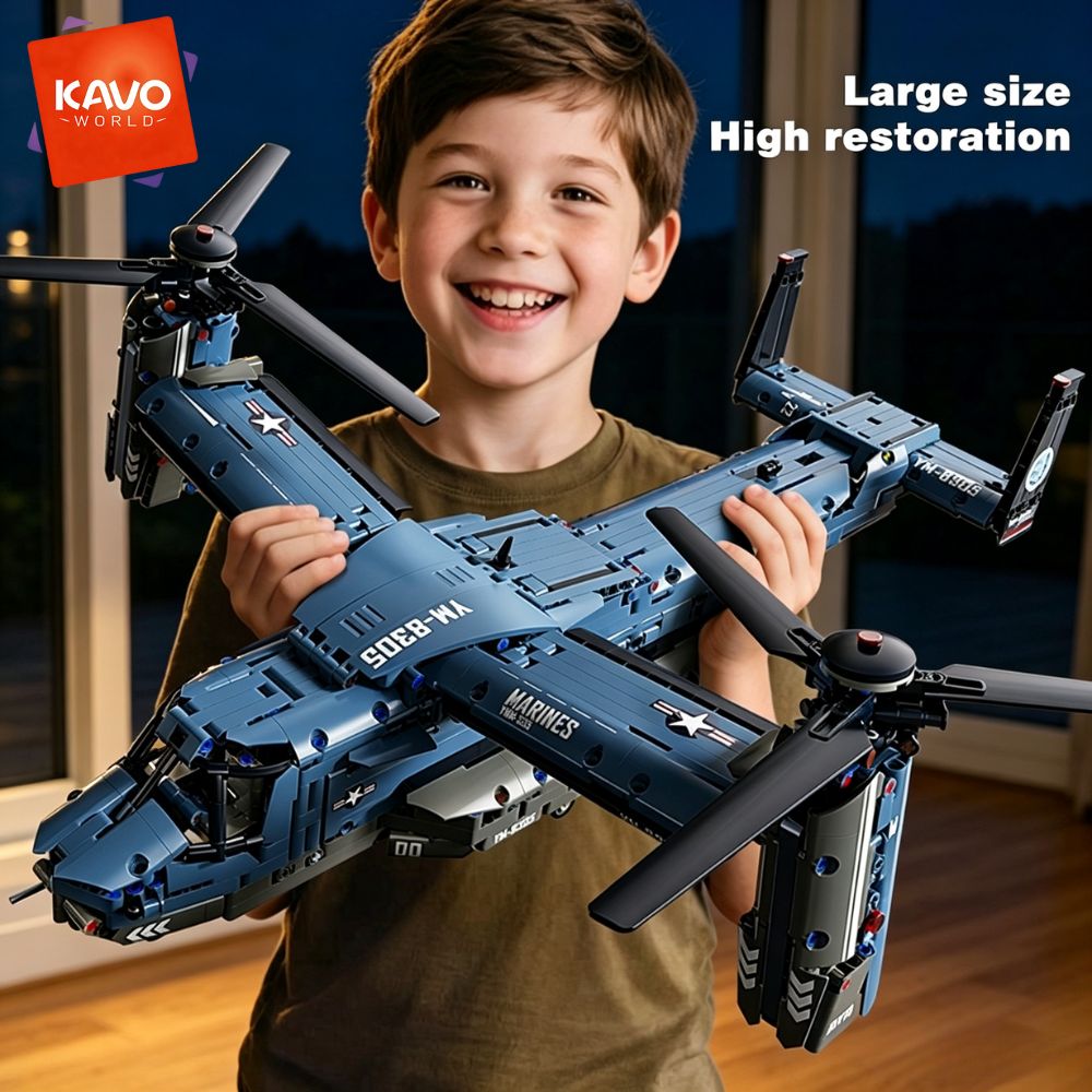 KAVOWORLD 1486PCS V-22 Osprey  - Jjrc Drone X12 评论和价格